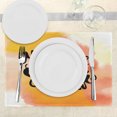 thumbnail image 3 of Ambesonne Vintage Place Mats Set of 4, Love Romance Valentine, Standard Size, Orange and Yellow, 3 of 6