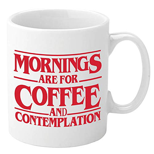 Coffee and Contemplation Mug & Coaster Set White