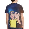 thumbnail image 2 of 2d Cartoon Music Gorillaz Teen T-Shirt Crewneck Short Sleeve Double-Sided Print Summer Tee Shirts Top For Youth Boys Girls Children Medium, 2 of 7