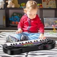 thumbnail image 7 of HAOTUTOYS Kids Keyboard Piano, 32 Keys Portable Piano Early Learning Educational Electronic Music Keyboard Instrument Toys for 3 4 5 6 Year Old Boys and Girls (Black), 7 of 7