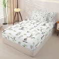 thumbnail image 2 of Homewish Watercolor Mallard Duck Zipper Queen Comforter Set with Fitted Sheet and 2 Pillowcases,Flying Wild Nature Zipper Bedding Set For Boys,Reversible,4pcs, 2 of 7
