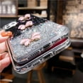 thumbnail image 3 of Cubic Three Butterflies Glitter Star Phone case, Fresh and Cute, Drop-Proof, Women's Favorite, for iPhone 15 14 13 12 11 Ultra Plus X XS XR 7 8 6 SE 2020 Phone Case (Black,iPhone 13), 3 of 8