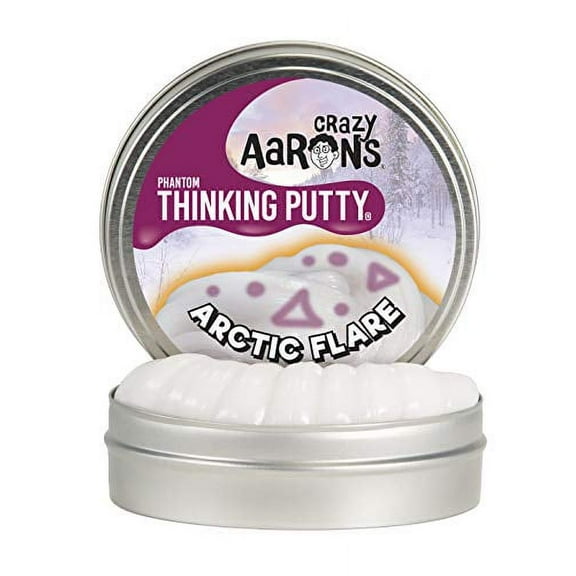Crazy Aaron's Thinking Putty Full Size Tin with Glow Charger Arctic Flare