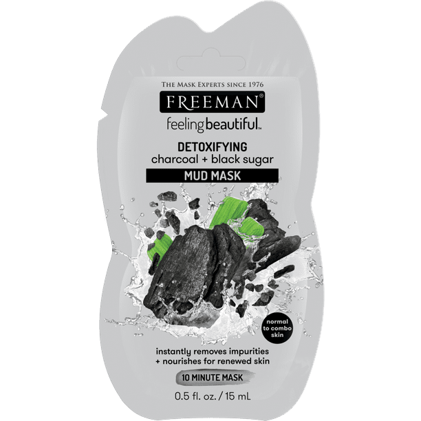 Freeman Feeling Beautiful Charcoal and Black Sugar Detoxifying Mud