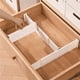 thumbnail image 1 of pstuiky Separador de cajones con dispositivo de sujeción ajustable de plástico, caja divisoria para armario, deflector divisorio, 1 of 7