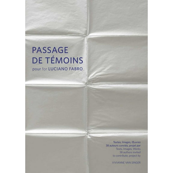 Passage de TÃ©moins Pour Luciano Fabro, (Paperback)