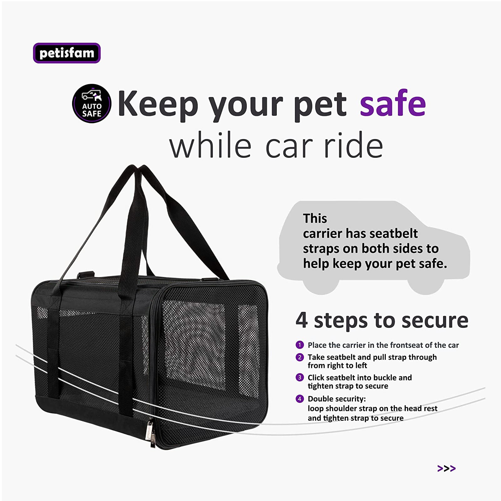 PYKESALY Cat Carrier Dog Carrier Pet Carrier, Airline Approved
