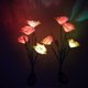 thumbnail image 2 of 1pc Outdoor Solar Power LED Narcissus Stick Lamp Lawn Light Outdoor Waterproof Pin Lamp for Decor (4 Forks White + Yellow), 2 of 3