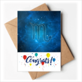 thumbnail image 1 of Noche estrellada Scorpio Zodiac Constellation Sobre de la Carta de felicitación de la tarjeta de matrimonio 10 tarjetas + 10 Sobre Unbranded, 1 of 4
