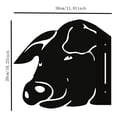 thumbnail image 2 of Peeping Pig Metal Art Farm Garden Decor Garden Fence Decoration Outdoor Decoration for Farmhouse,Yard,Lawn, 2 of 5