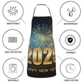 thumbnail image 6 of Pofeuu 2025 New Year 5 Print Aprons with Pockets, Cute Aprons for Kitchen, Cooking, Server, Barber, Chef Apron, 6 of 7