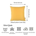 thumbnail image 4 of Set of 2 Yellow Modern Square Throw Pillows, 4 of 4