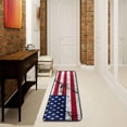 thumbnail image 3 of SKYSONIC Cracked USA Flag Wall Runner Rug with Rubber Backing, Broken American Flag Non Slip Entryway Rug Runner Washable Soft Area Rug Carpet for Hallway Bedroom Kitchen Decor,2'x6', 3 of 6