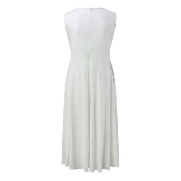 sachin and babi light blue dress PRETTYGARDEN Summer Dresses for Women Sleeveless A Line Business Casua