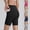 Black, variant on Biker Shorts Women with Pockets - High Waisted Tummy Control Yoga Workout Running Gym Spandex Shorts
