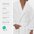 thumbnail image 4 of Texere Mens Luxury Terry Cloth Bathrobe - Modal & Organic Cotton (EcoComfort, Dark Shadow, XXLXXXL), 4 of 6