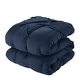 thumbnail image 3 of Sweet Home Collection 8-Piece Navy Blue Comforter Set, Queen, 3 of 5