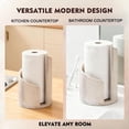 thumbnail image 5 of Mountain Paper Towel Holder, 2026 New Wooden Paper Towel Holder Countertop with Mango Wood Round Base,Holds Mega Roll,Modern Countertop TowelHolder for Kitchen,Bathroom,Living Room Home Decor, 5 of 8