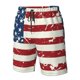 thumbnail image 4 of Balery Vintage American Flag Traje de Baño Estilo Hawaiano para Hombre, Shorts de Secado Rápido con Bolsillos-Small, 4 of 6