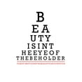 thumbnail image 2 of Appleman, Sam 19x24 White Modern Wood Framed Museum Art Print Titled - Beauty Eye Chart, 2 of 4