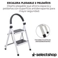 thumbnail image 4 of Escalera metalica dos escalones de 86*44.5*5cm blanca, 4 of 7