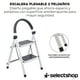 thumbnail image 4 of Escalera metalica dos escalones de 86*44.5*5cm blanca, 4 of 7