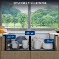 thumbnail image 3 of 36x19 In Undermount Double Bowl Kitchen Sink 16 Gauge 304 Stainless Steel Flat Bottom 10 In Deep with Grid and Drain Kit, 3 of 6