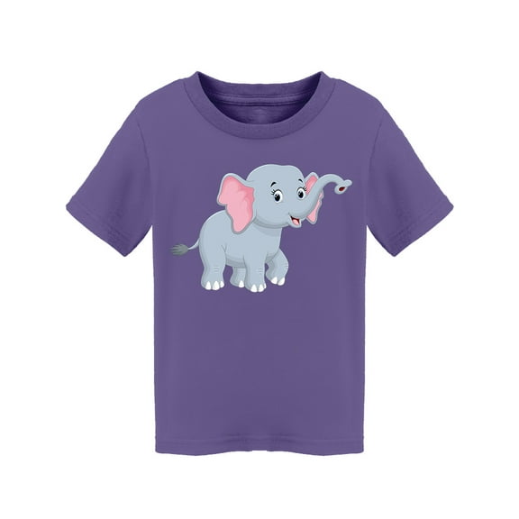 Cute Elephant Cartoon Design T-Shirt Toddler -Image by Shutterstock,  5 Toddler