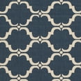 thumbnail image 3 of SAFAVIEH Courtyard Estelle Geometric Indoor/Outdoor Area Rug, Navy/Beige, 5'3" x 5'3" Round, 3 of 5