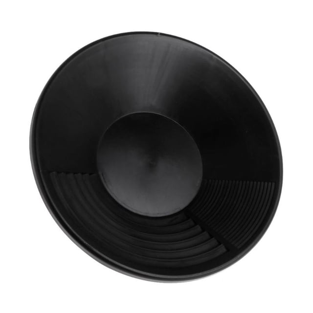 Greeniant Plástico negro Gold Pan Basin Nugget Minería Dragado Prospección para arena Minería de oro manual Equipo de de oro carpas Greeniant OD007648-00