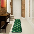 thumbnail image 3 of Dreamtimes St Patrick Cute Tooth Hallway Runner Rug 2'x6' Kitchen Rug with Rubber Backing Funny Clovers Unique Non Slip Entryway Rug Runner Washable Soft Area Rug for Hallway Bedroom Kitchen Decor, 3 of 6
