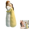 thumbnail image 2 of Mother and Daughter Statue Tabletop Commemorative Ornament Gifts for Mom from Daughter, Mother and Daughter Hugging Figurines for Mother's Day Christmas or Birthday Gifts, 2 of 8