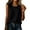 Black02, variant on Women's Cotton Linen Tank Top V Neck Sleeveless Solid Button Front Designer Loose Casual Blouse for Daily Spring Summer