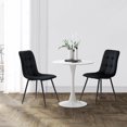 thumbnail image 4 of CorLiving Nash Modern Velvet Upholstered Dining Chair Set of 2 - Dining Room Chairs, Kitchen Chairs, Side Chairs for Dining Table - Stylish Chair Set for Kitchen & Dining Room, 4 of 9