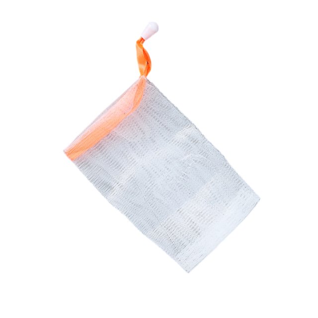 kurtrusly Gel Soap Bags Facial Bath Face Cleaning Tool Bubble Net Handmade Foaming Drawstring Bag Delicate Supplies Orange 1Set