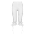 thumbnail image 6 of RUTAYY Women's Pants Fashionable Casual Solid Color Tie Waist Capri Bottom Everyday Casual Wear Trendy Travel Trousers, 6 of 6