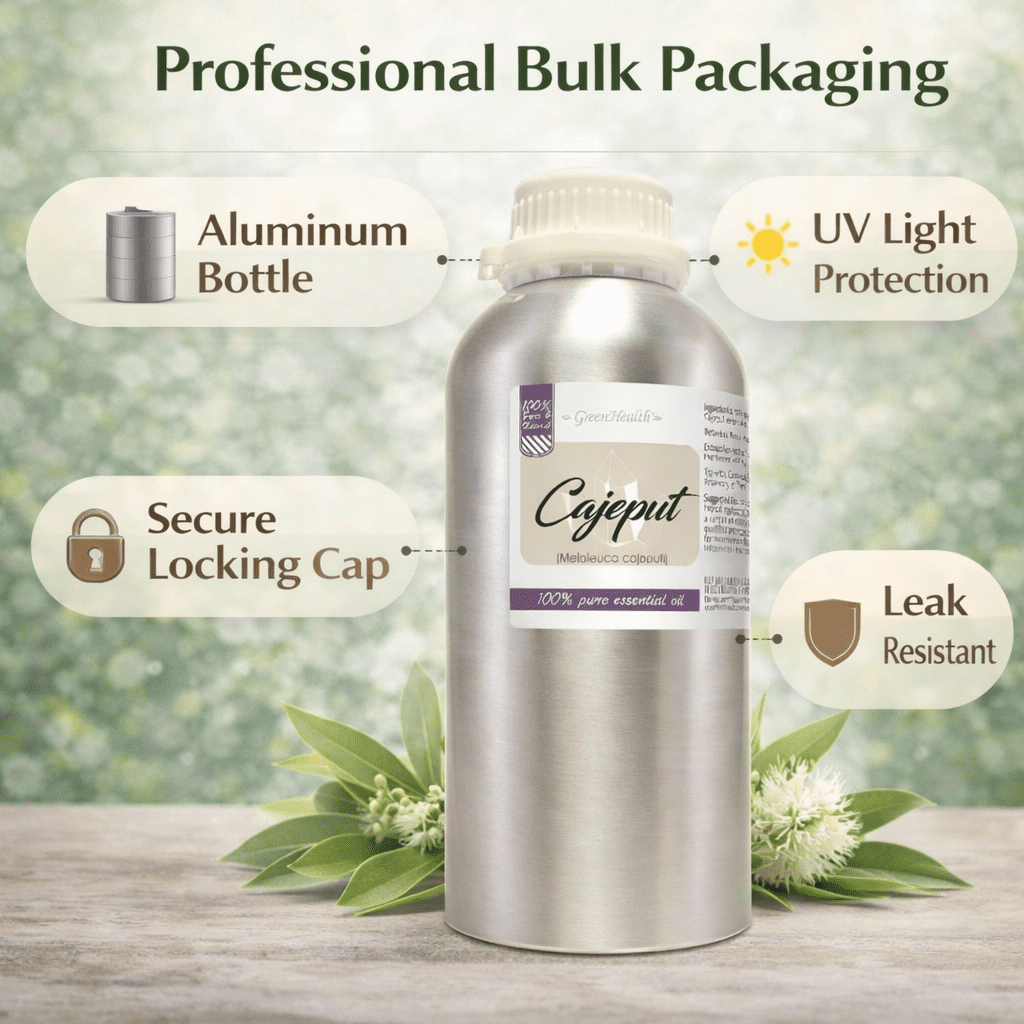 Cajeput Essential Oil - 32 fl oz - Aluminum Bottle w/ Locking Cap
