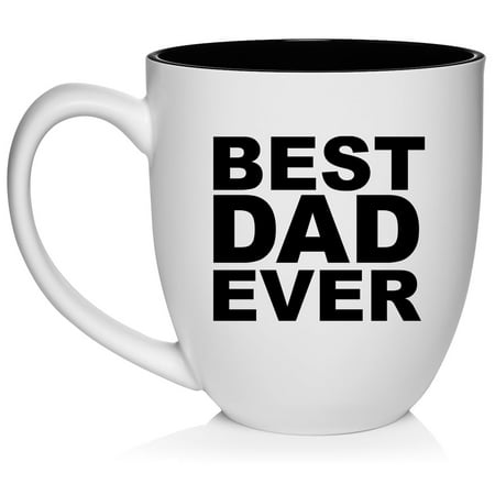 

Best Dad Ever Ceramic Coffee Mug Tea Cup Gift for Him Son Grandpa Husband Gift For Dad Father s Day Gift (16oz White)