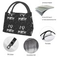 thumbnail image 4 of Balery I love Math Bolsa de Aislamiento Portátil – Bolsa de Almuerzo con Forro de Aluminio Mejorado, Funda Impermeable y Fácil de Limpiar para Picnic y Caja de Almuerzo, 4 of 6