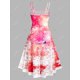 thumbnail image 2 of Vestido Midi Talla Extra Asimétrico Estampado Alce Rosegal  Vestidos Estampados Tallas Grandes, 2 of 5
