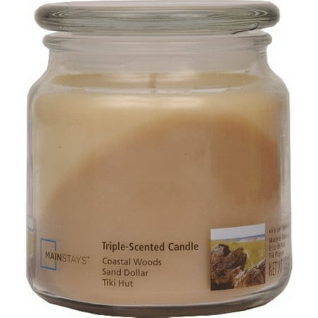 Mainstays 15-Ounce Triple Pour Candle, Coastal Woods