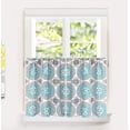 thumbnail image 1 of DriftAway Bella Medallion Pattern Kitchen Tier Rod Pocket Window Curtain, 1 of 3