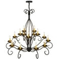 thumbnail image 4 of Meyda Tiffany 171607 Sienna 15 Light 48" Wide Taper Candle Style Chandelier - Bronze, 4 of 6