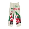 thumbnail image 4 of Easygdp Merry Christmas 1 Men's Pajama Pant, Sleep Elastic Waistband Lounge Pants - XX-Large, 4 of 9