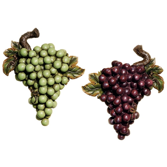 Bountiful Grapes Wall Accent Set of Two 2