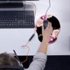 thumbnail image 4 of Almohadilla con soporte para muñeca Almohadilla ergonómica con reposamuñecas de espuma viscoelástica Base de goma Almohadilla para ratón gaming para el hogar, 4 of 6
