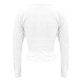 thumbnail image 6 of Vinsonshop Long Sleeve Square Neck Crop Sweaters for Women Ribbed Knit Pullover Slim Fit Casual Basic Tops Fall Clothes Y2k Outfits White XXL, 6 of 9