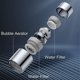 thumbnail image 5 of 2 modos de aireador de grifo ajustables. Grifo de baño con aireador de cocina con cabezal de gran angular de 720 grados - Cromo (m24), 5 of 5