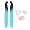 thumbnail image 3 of funtasica Pigtails Hair Tails Tails for Motorcycle Bike Blue, 3 of 9