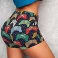 thumbnail image 4 of Pofeuu Retro Video Game Print Workout Shorts for Women Scrunch Butt Lifting High Waisted Yoga Gym Seamless Booty Biker Shorts-Large, 4 of 8